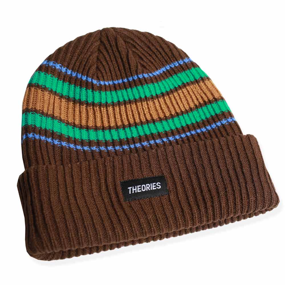 Theories Burst Stripe Beanie - Cedar - Image 2