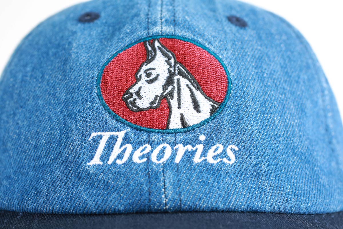 Theories Champ Strapback Hat - Denim Blue - Image 4