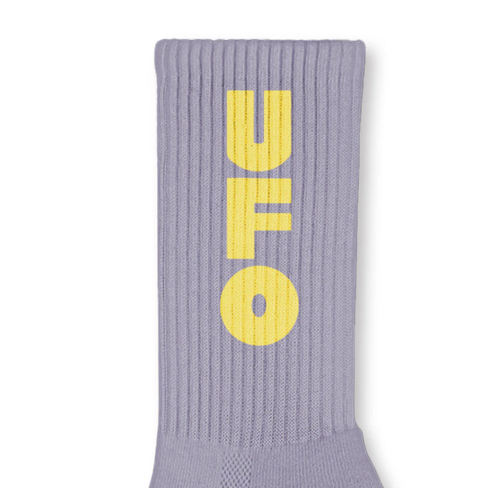Theories UFO Sock - Lavender / Yellow - Image 2