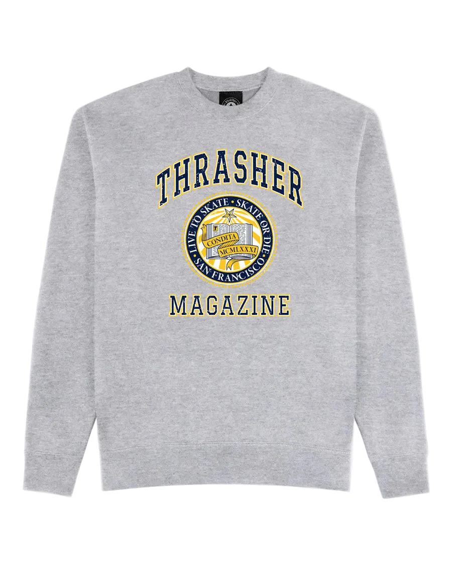 Thrasher Dropout Crewneck - Ash Grey