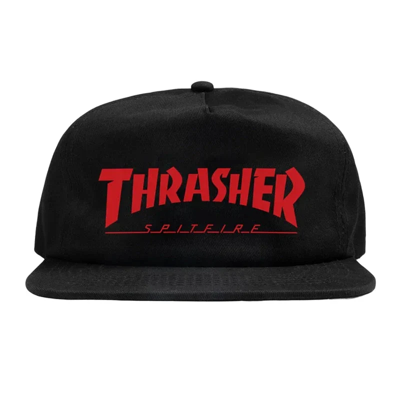 Thrasher x Spitfire Snapback - Black