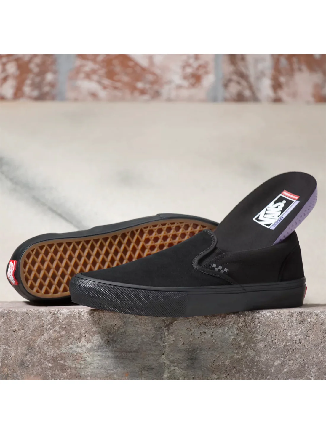 Vans Skate Slip On - Black / Black - Image 2