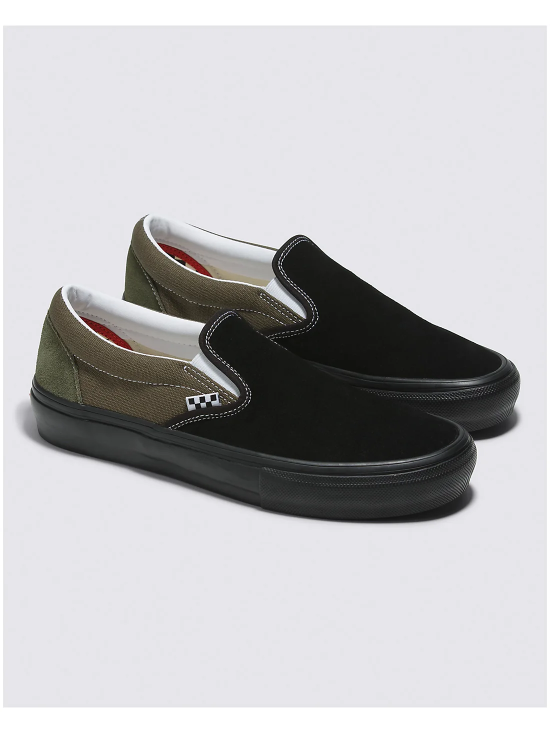 Vans Skate Slip On-Black/Green - Image 3
