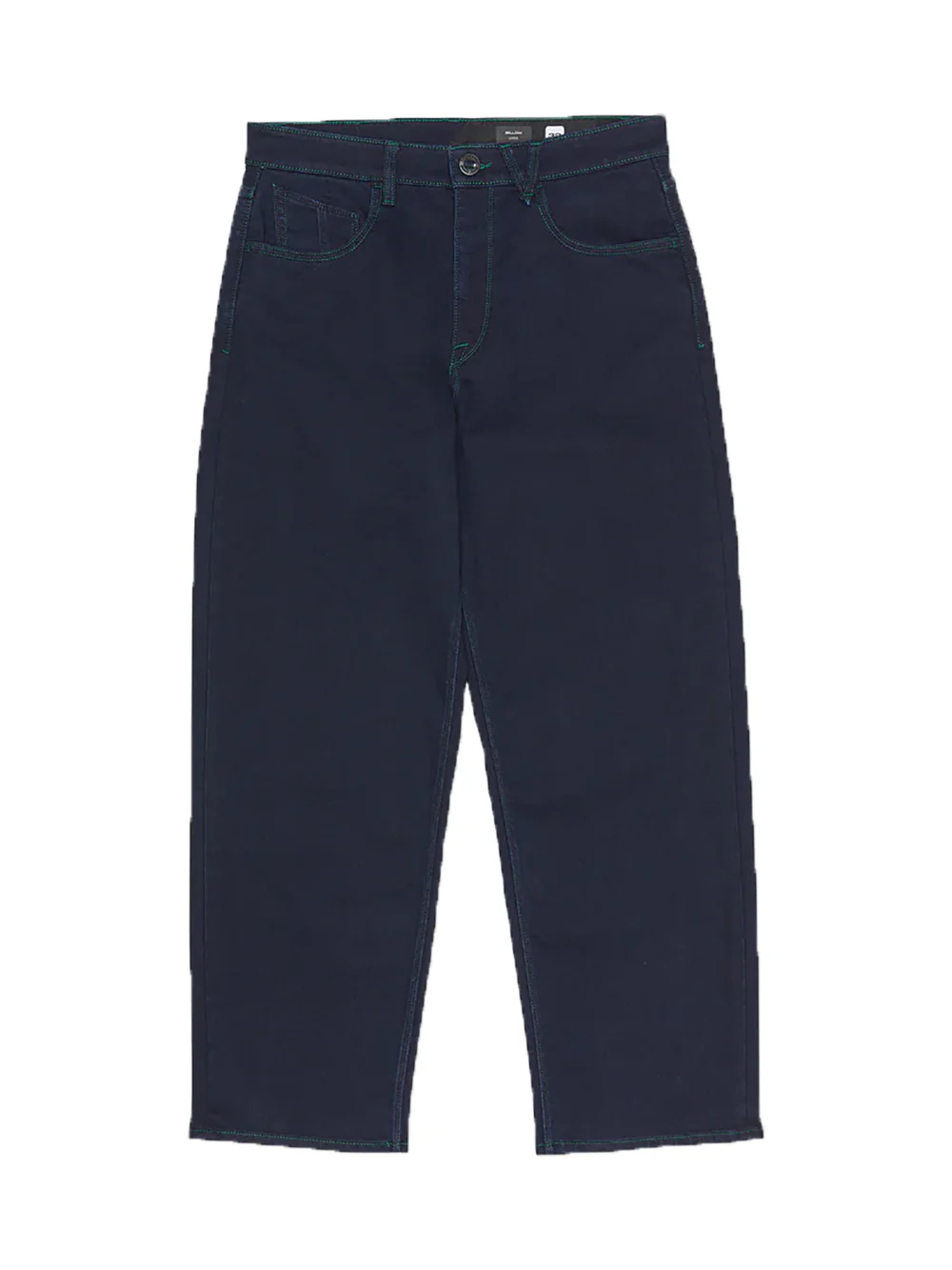 Volcom Billow Loose Fit Denim Jeans - Rinsed Blue