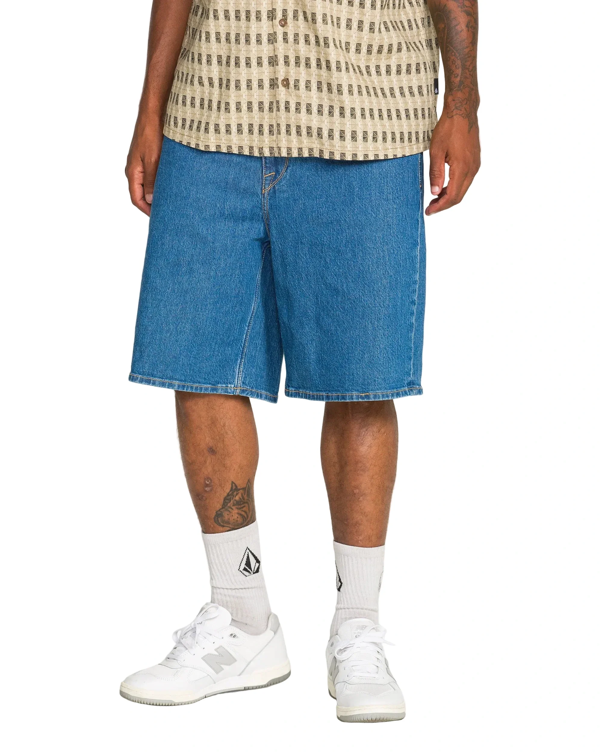 Volcom Billow Denim Short - Bold Blue