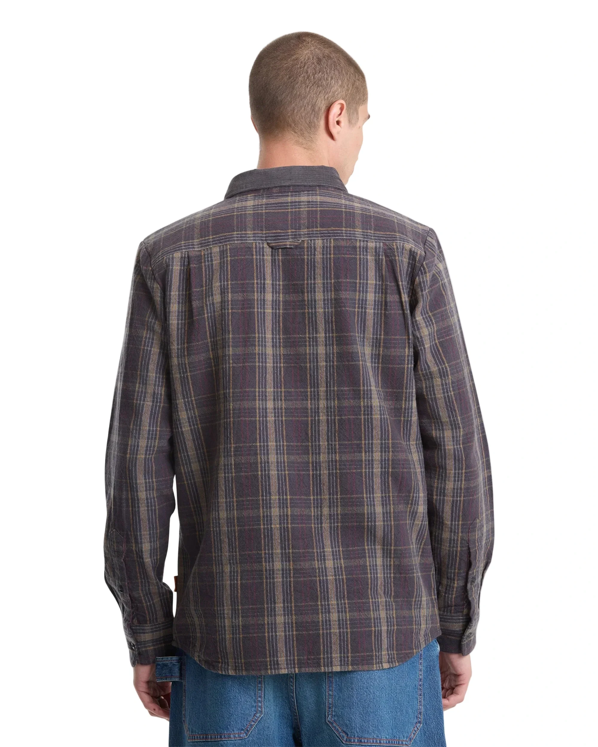 Volcom Stonevise Plaid LS - Asphalt Black - Image 2